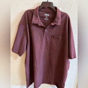 Duluth Trading Men's Maroon Polo Shirt size 2XL short sleeve